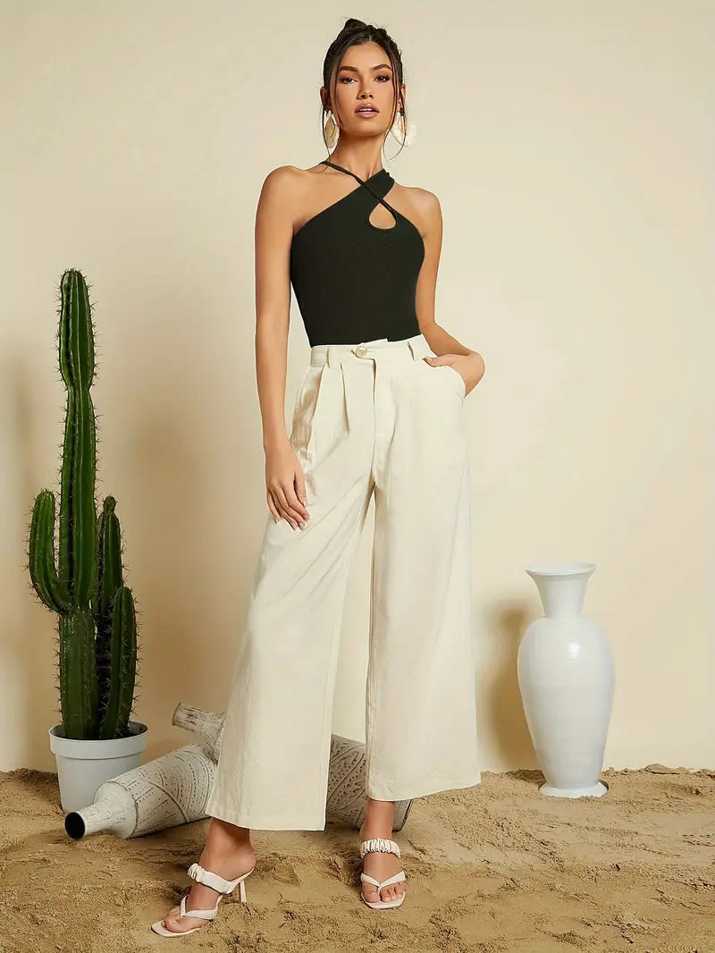 Halter Crop Top for Women