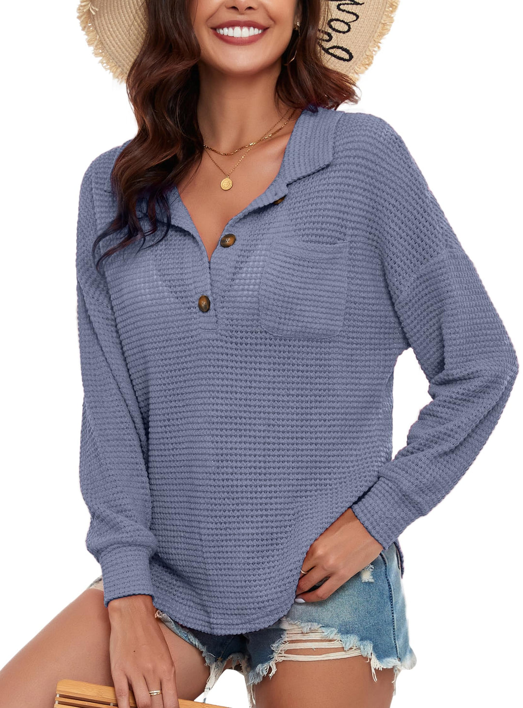 Oversized Long Sleeve Shirt for Women