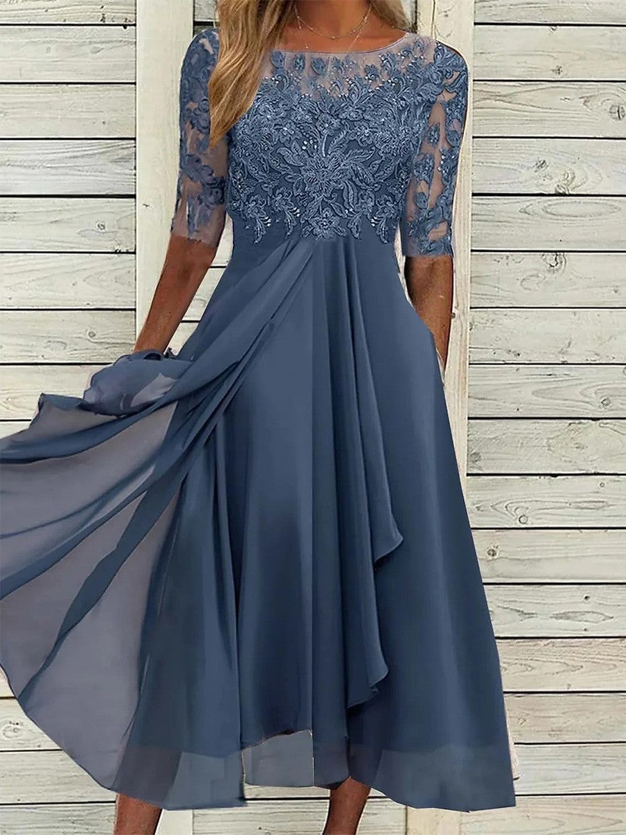 Women’s Half Sleeve Dress | Midi