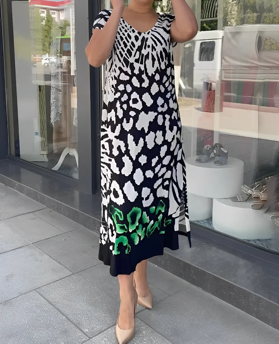 Women’s Printed Summer Dress | Midi