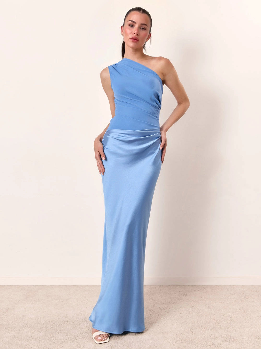 Women’s One-Shoulder Cocktail Maxi Dress