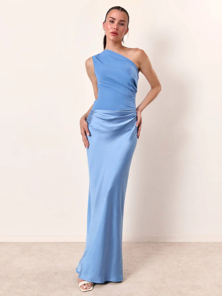 Women’s One-Shoulder Cocktail Maxi Dress