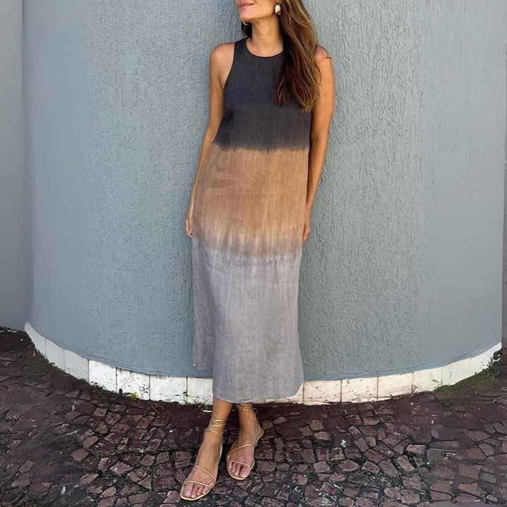 Women’s Sleeveless Tie-Dye Midi Dress
