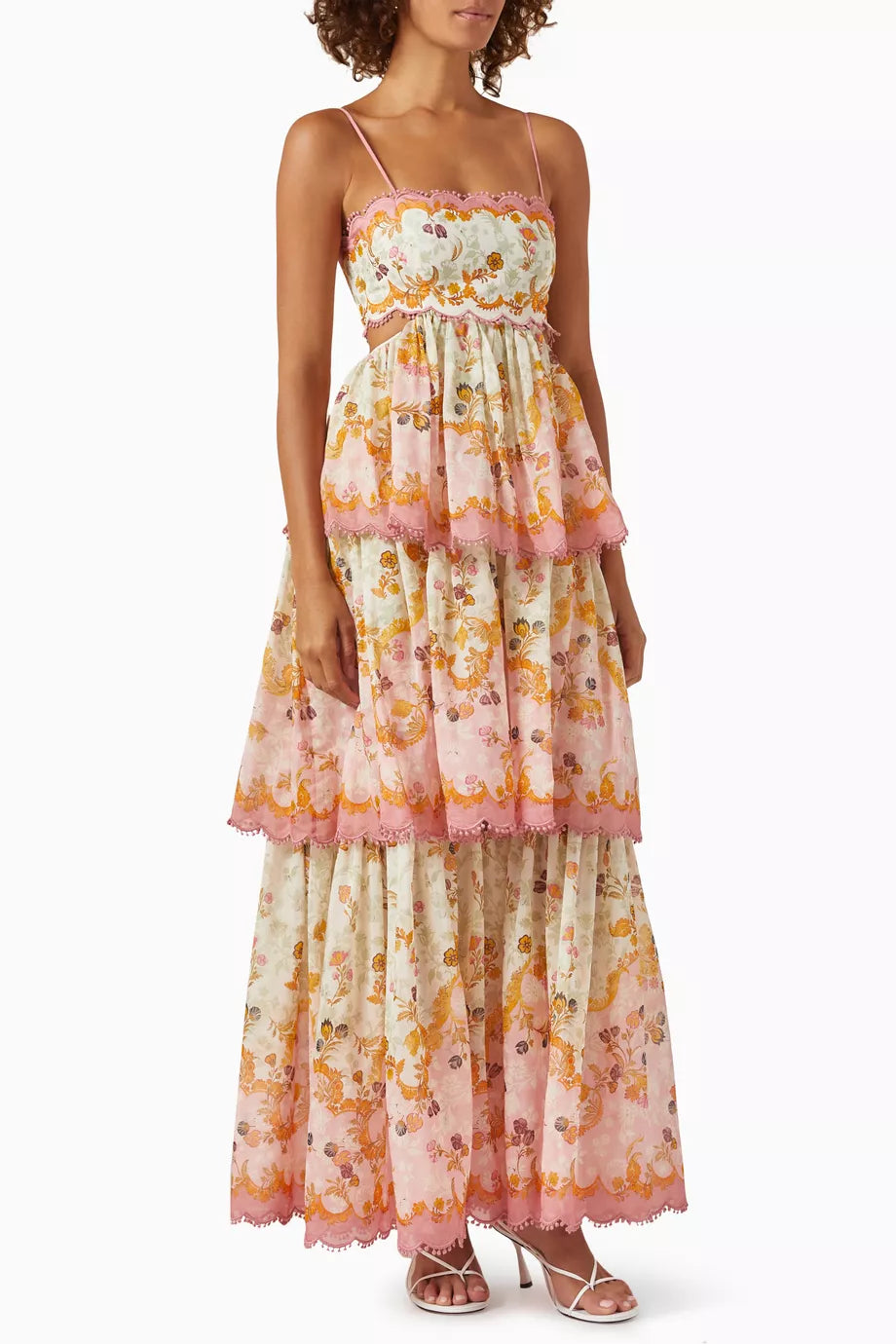 Women’s Tiered Maxi Dress with Slim Straps
