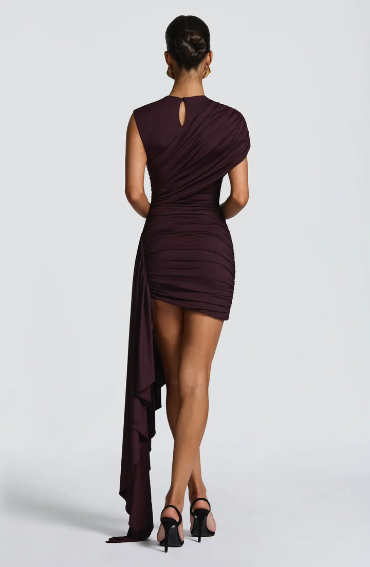 Women’s Evening Asymmetrical Mini Dress