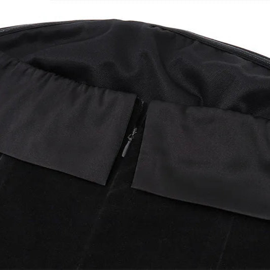 Women’s Strapless Bonded Velvet Fold Over Bandeau Mini Dress