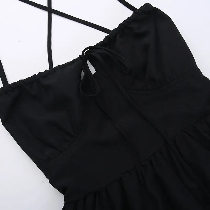 Women’s Crisscross Open-Back Maxi Dress