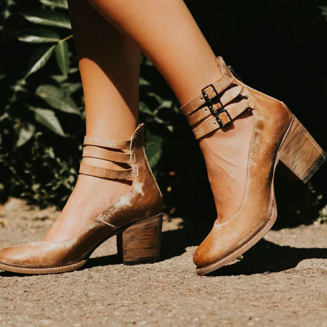 Women’s Double Buckle Heels | Block