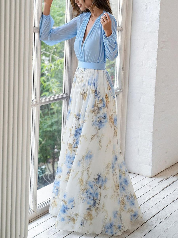 Women's Floral Wedding Guest Dress | Maxi