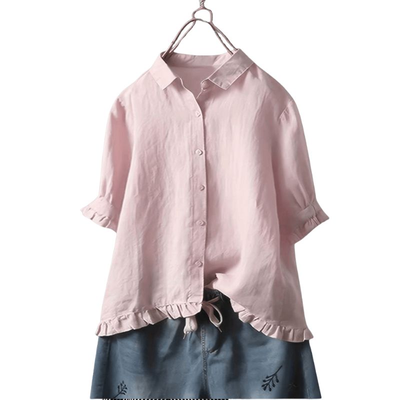 Women’s Collared Button-Front Shirt