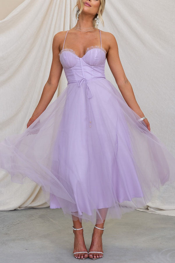 Women’s Sweetheart Corset Midi Dress