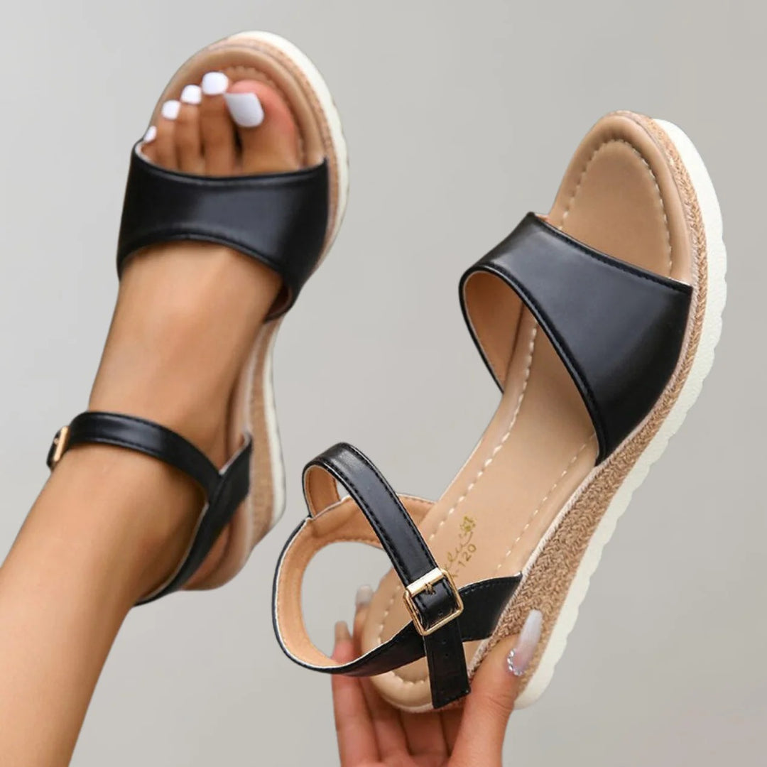 Women’s Wedge Sandals with Adjustable Strap