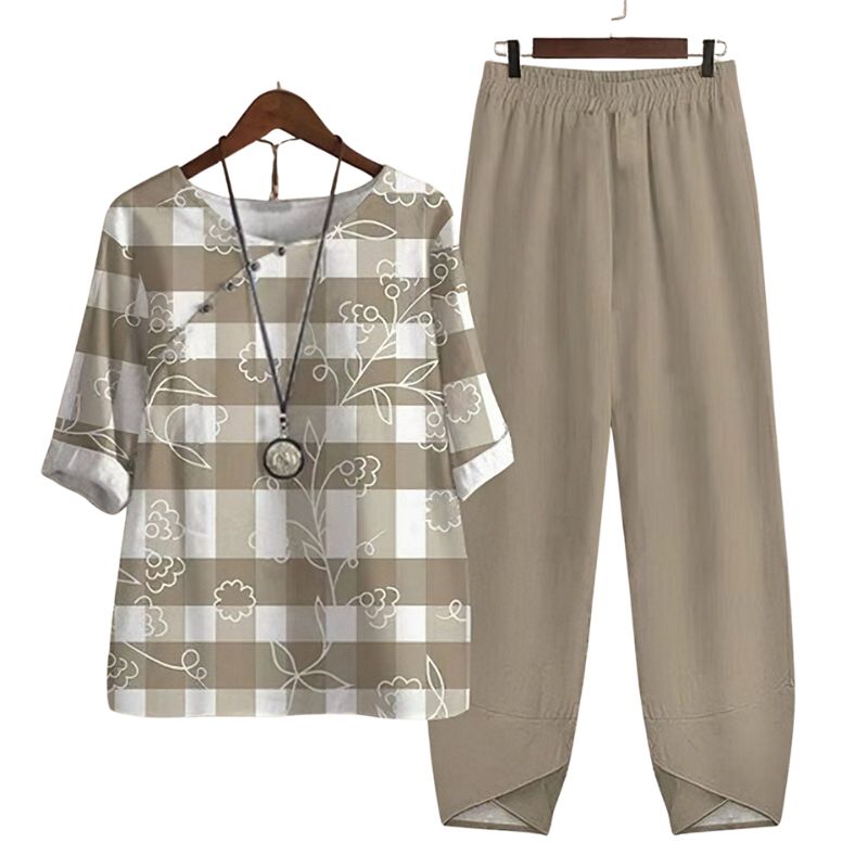 Women’s Two-Piece Shirt and Pants Set