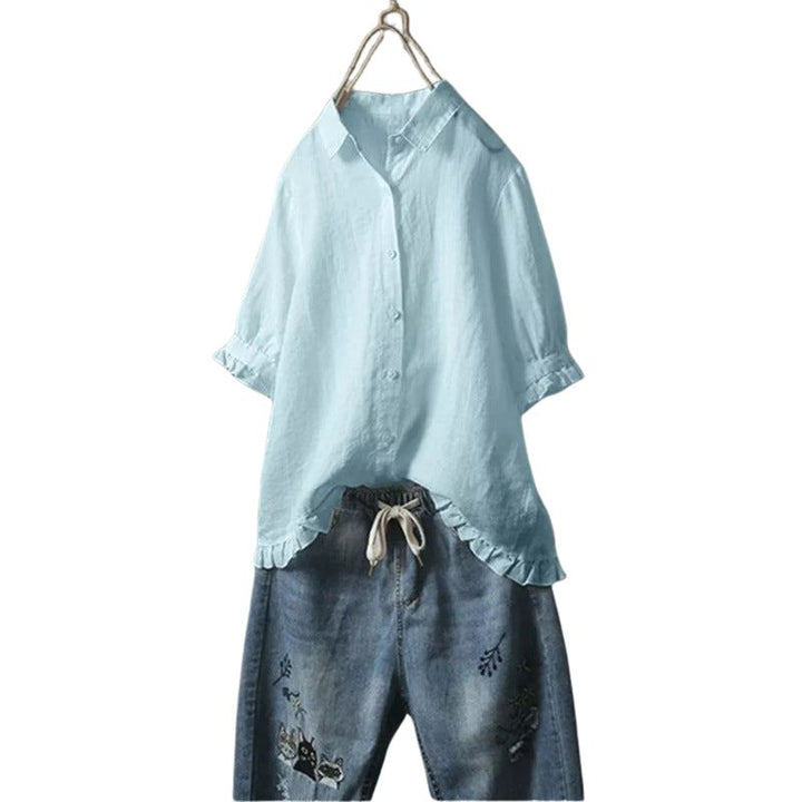 Women’s Collared Button-Front Shirt