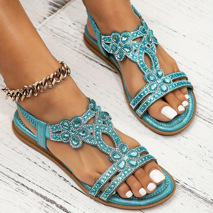 Women’s Beaded T-Strap Sandals