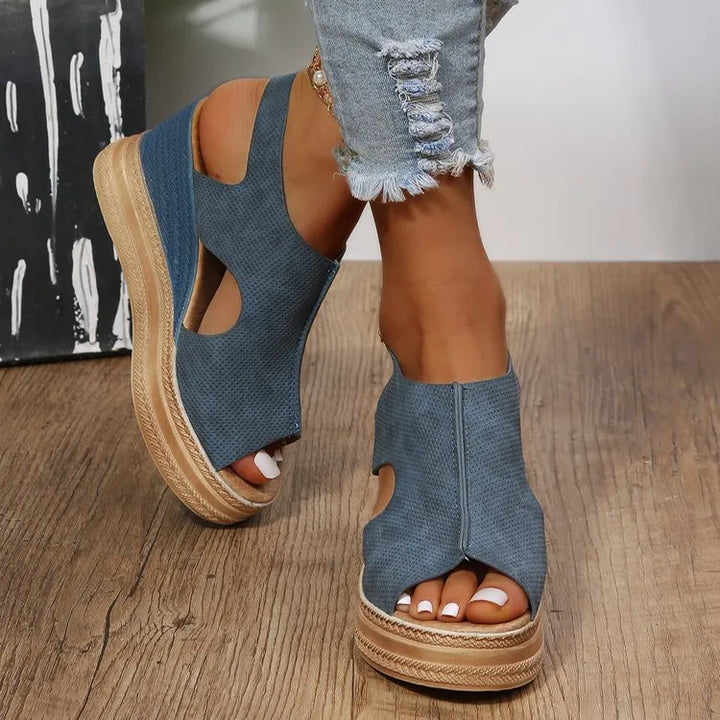 Women’s Espadrilles Wedge Sandals With Adjustable Straps