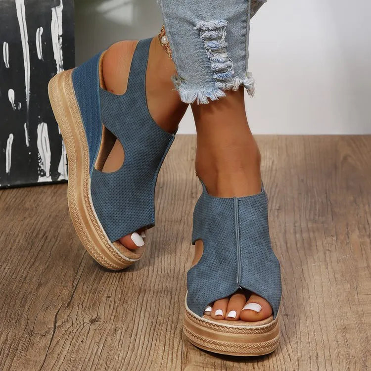 Women’s Espadrilles Wedge Sandals With Adjustable Straps