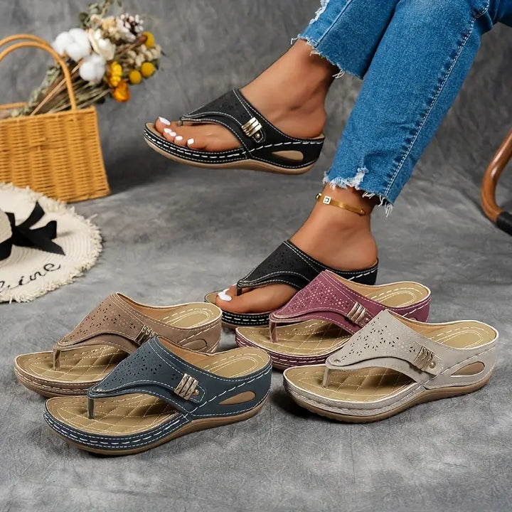 Women’s Slip On Platform Sandals with Open Toe