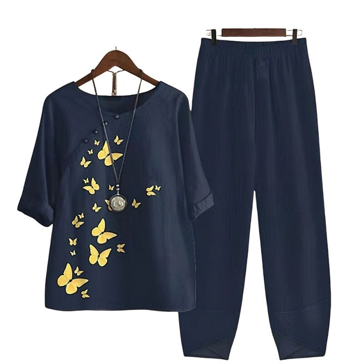 Women’s Two-Piece Shirt and Pants Set