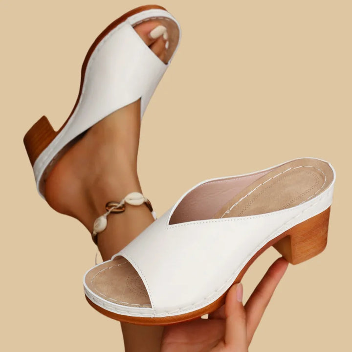 Women’s Block-Heel Slip-On Mules