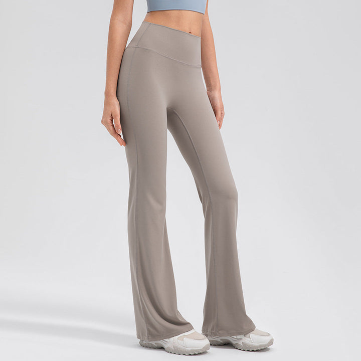 Women’s Stretch Flared Pants with High Waisted Waistband