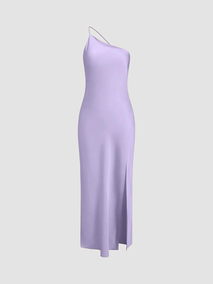 Women’s Backless Maxi Dress with Shoulder Drape