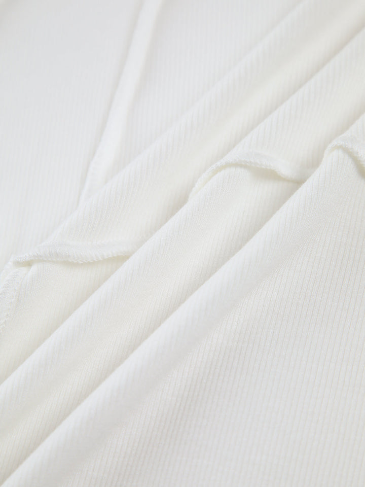 Women’s Long-Sleeve Rib Top with Crew Neckline