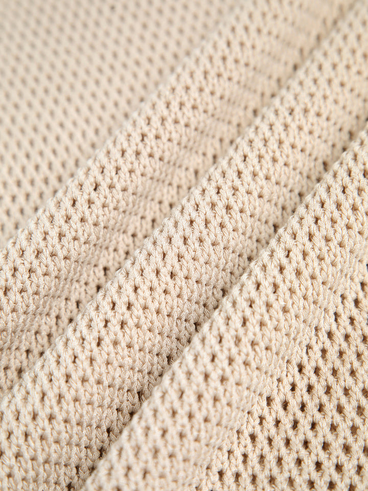 Women’s Open-Knit Sleeveless Textured Tank Top