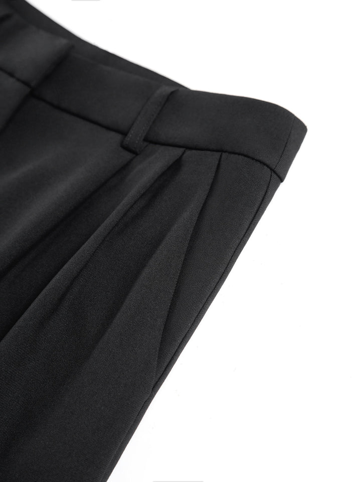 Women’s High-Waist Wide-Leg Pants with Front Pleats