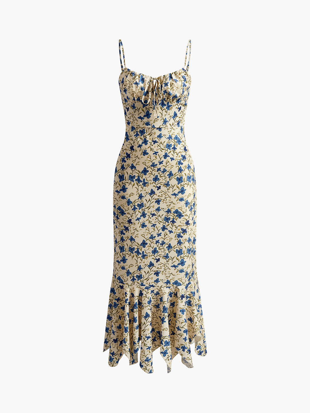 Women’s Floral Sweetheart Slip Maxi Dress