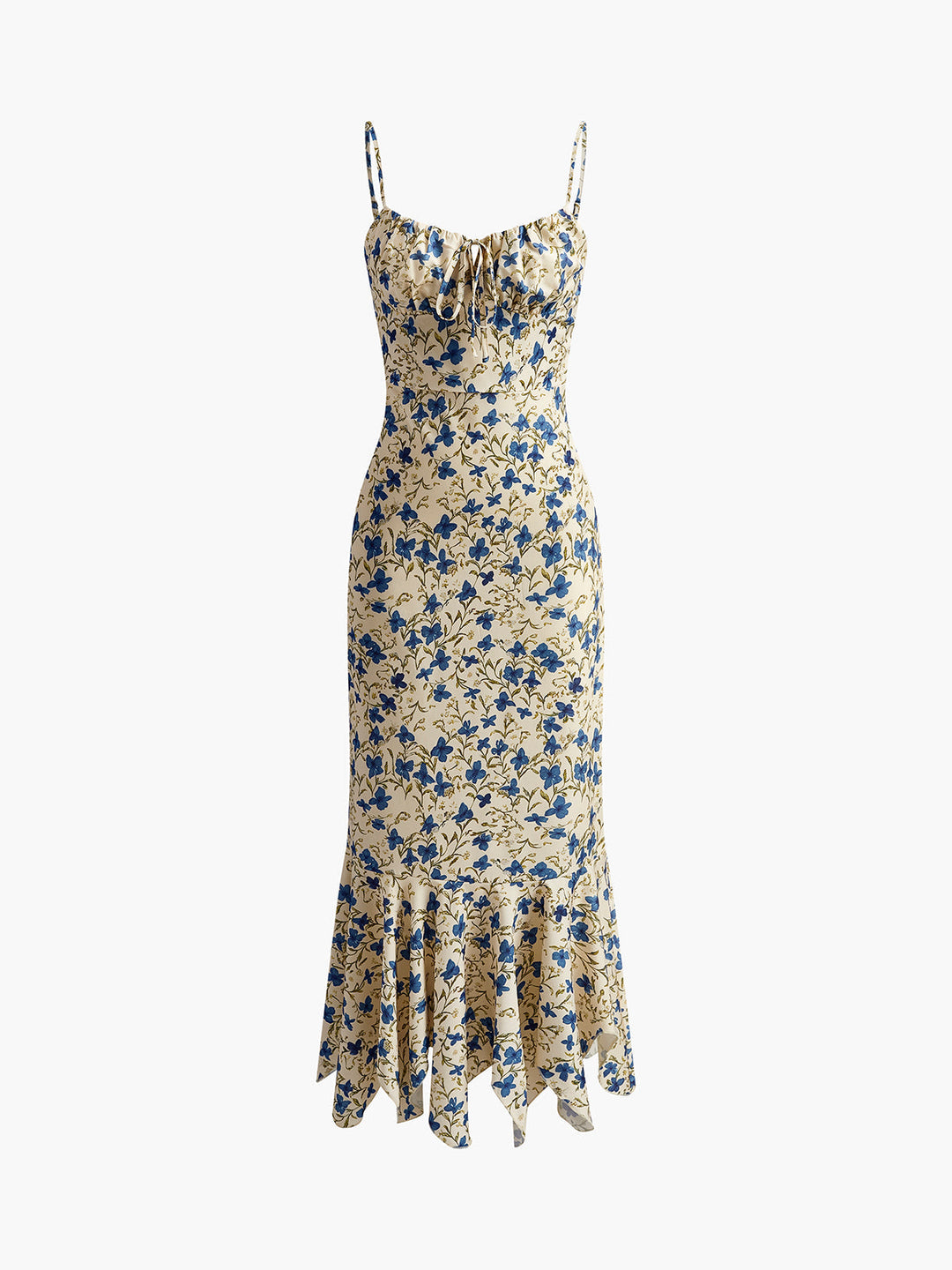 Women’s Floral Sweetheart Slip Maxi Dress