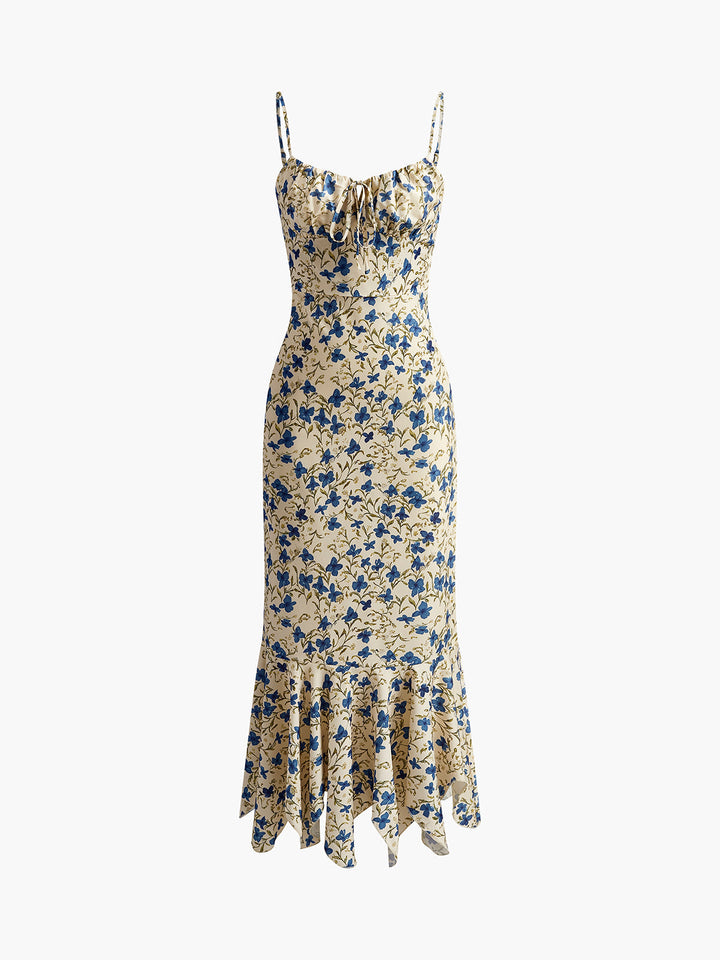 Women’s Floral Sweetheart Slip Maxi Dress