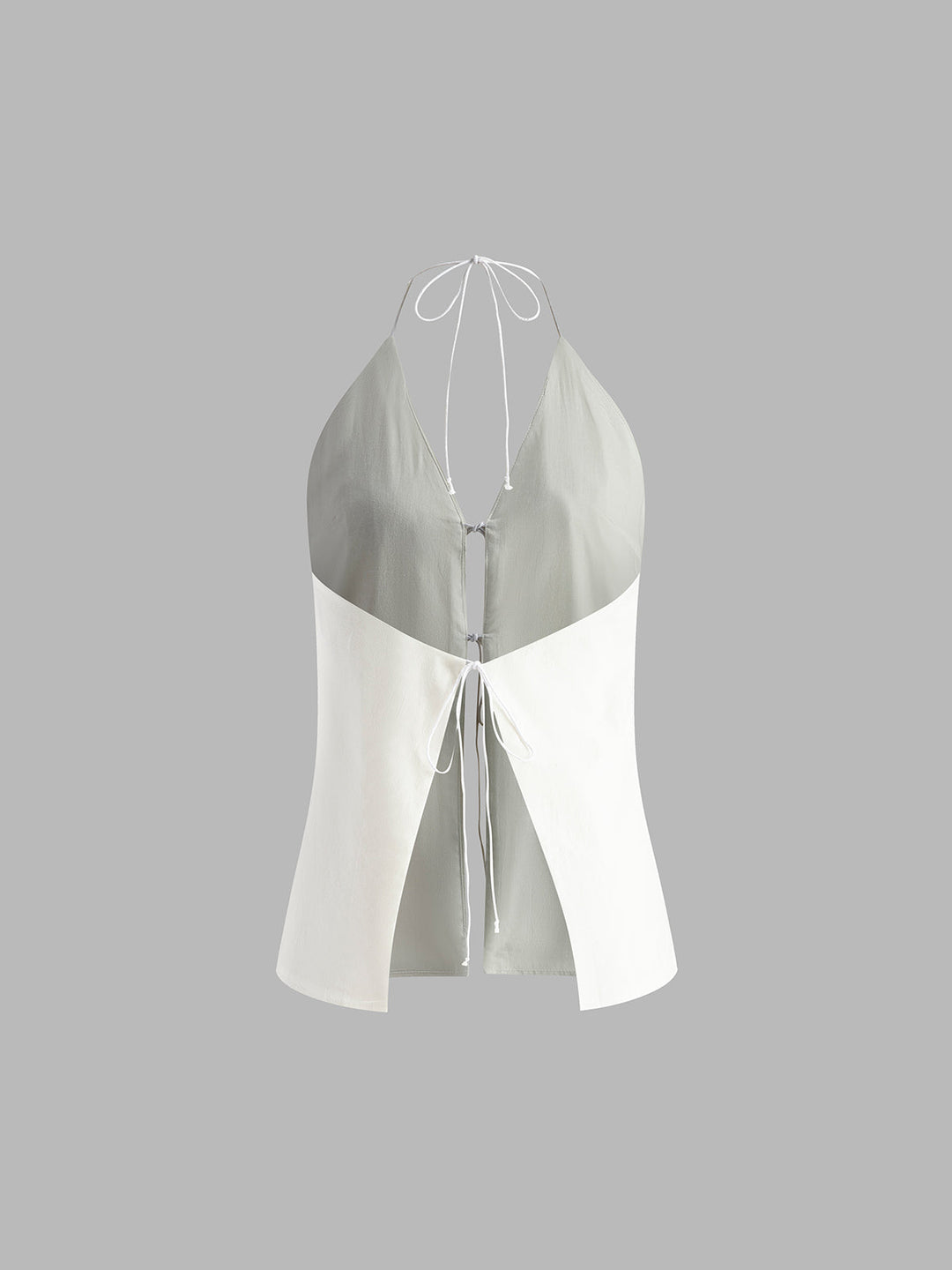 Women’s Halter Tie Two-Piece Set with Shorts
