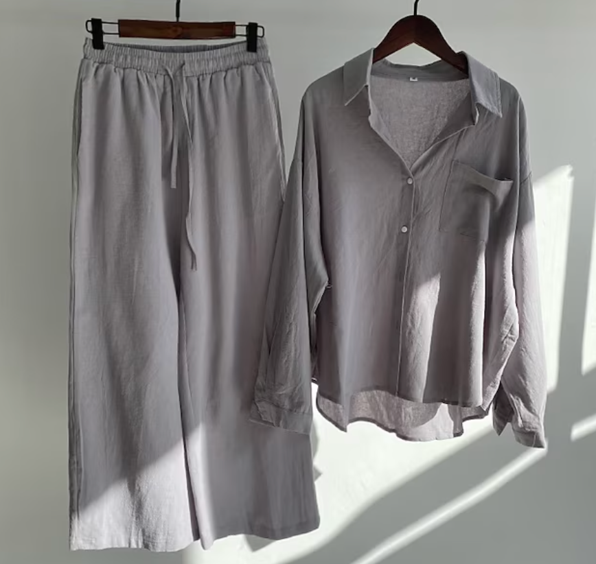 Women’s Two-Piece Set with Top and Trousers