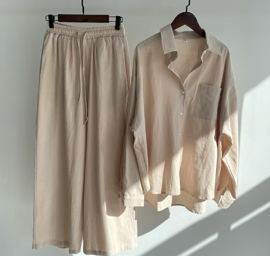 Women’s Two-Piece Set with Top and Trousers