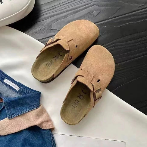 Slip-On Clogs with Adjustable Buckle