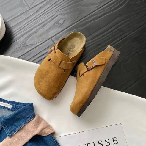 Slip-On Clogs with Adjustable Buckle
