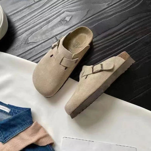 Slip-On Clogs with Adjustable Buckle