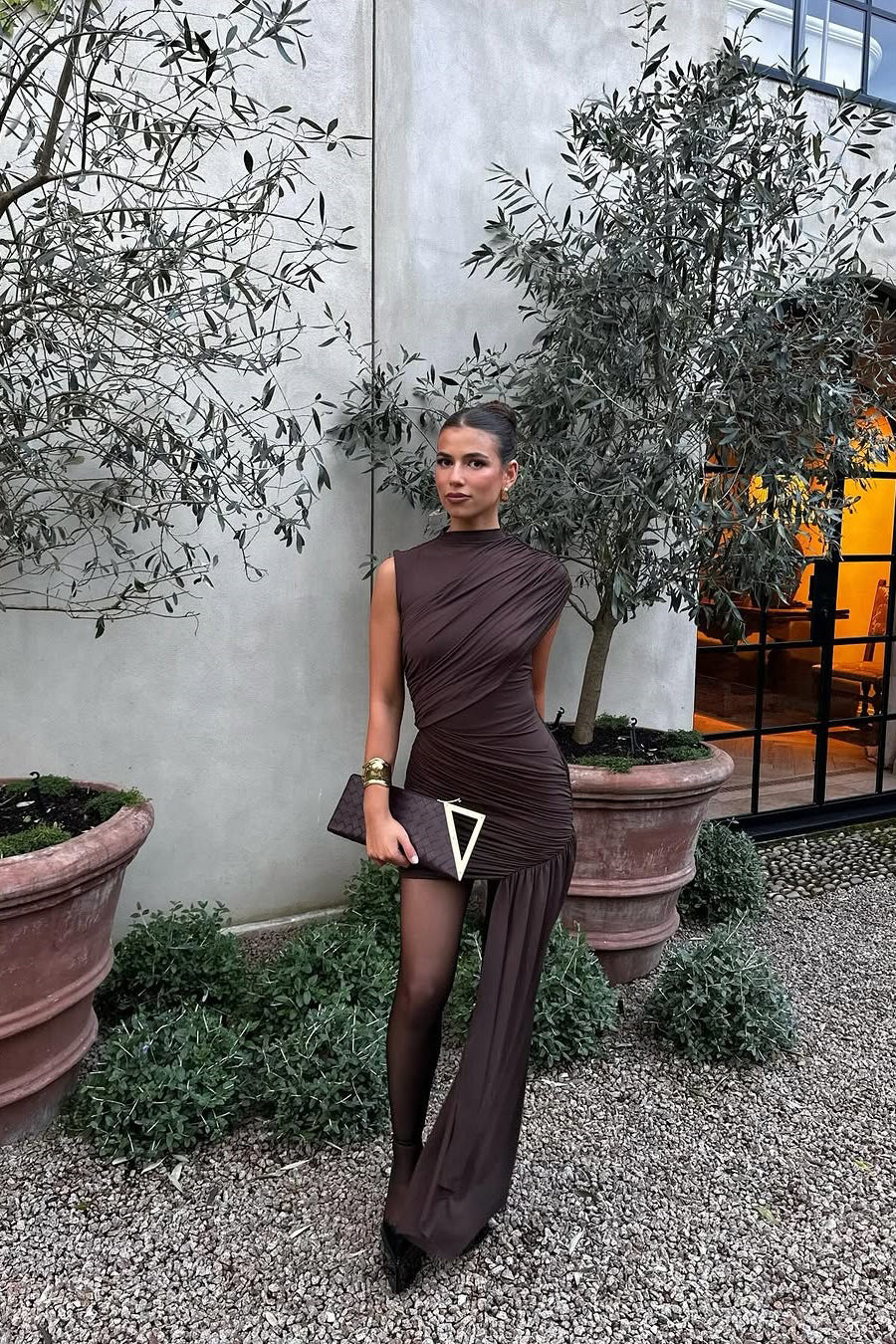 Women’s Evening Asymmetrical Mini Dress