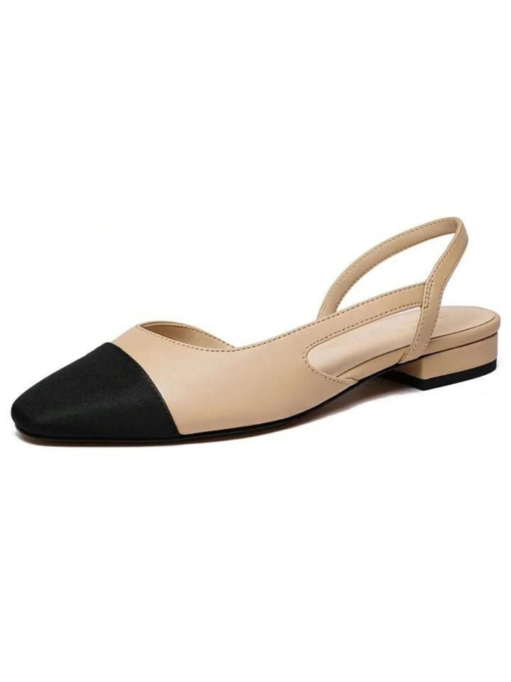 Women’s Sandals Two-Tone Slingback Flats