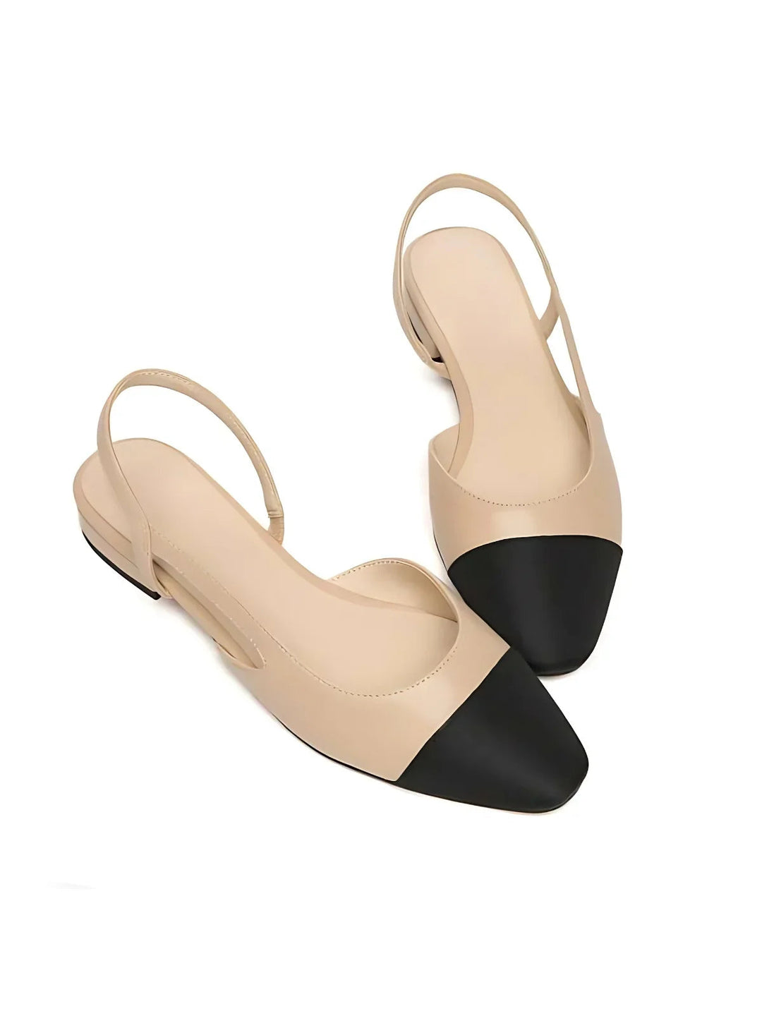 Women’s Sandals Two-Tone Slingback Flats