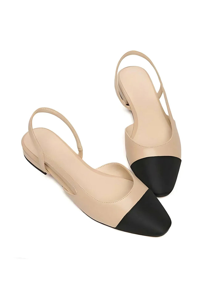 Women’s Sandals Two-Tone Slingback Flats