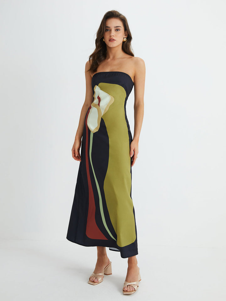 Women’s Strapless Summer Maxi Dress