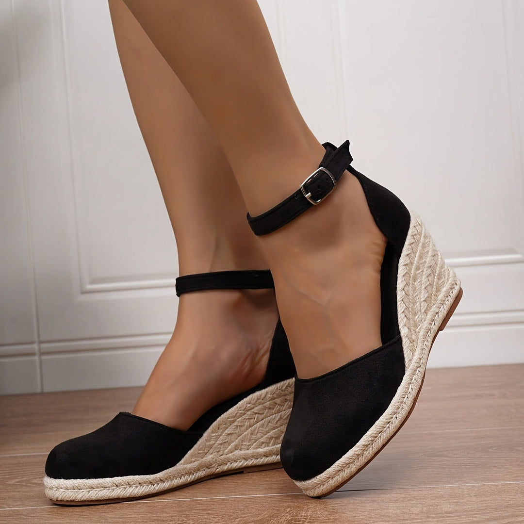 Women’s Espadrille Wedges with Ankle Strap