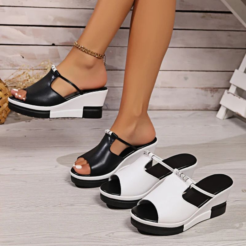 Women’s Slip-On Platform Wedge Sandals