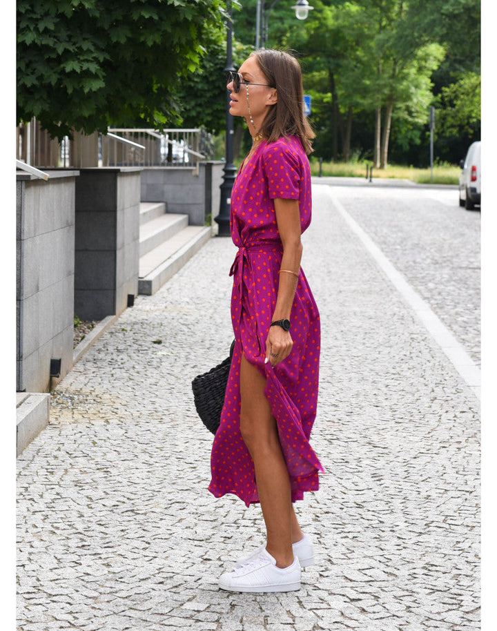 Women’s Wrap Floral Dress Midi