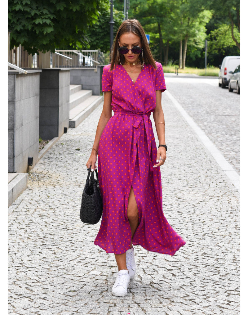 Women’s Wrap Floral Dress Midi