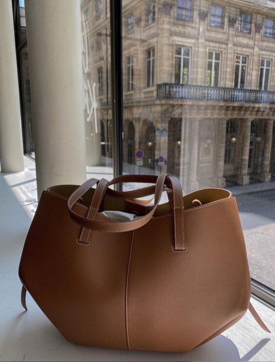 Women’s Structured Tote Bag with Top Handles