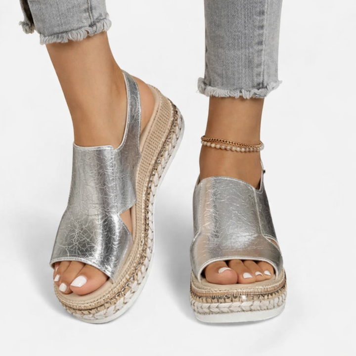 Women’s Platform Espadrille Wedge Sandals with Ankle Strap