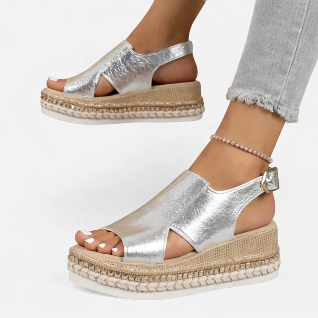Women’s Platform Espadrille Wedge Sandals with Ankle Strap